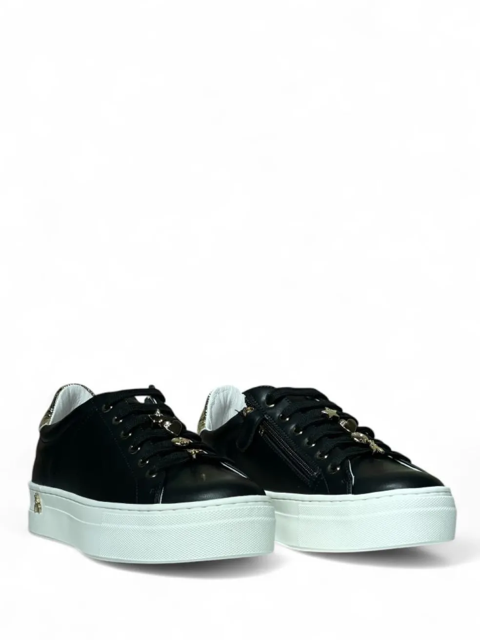 Sneakers donna “Patrizia Pepe” PPJ824 Collezione Primavera /Estate 2025 – Bianco/Avorio/Beige/Nero