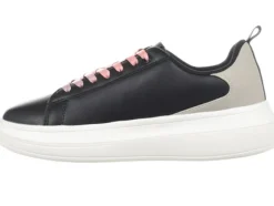 Sneakers donna “U.S. POLO” HELIS026-BLK-PIN04 Collezione Primavera/Estate 2025 – Nero e rosa