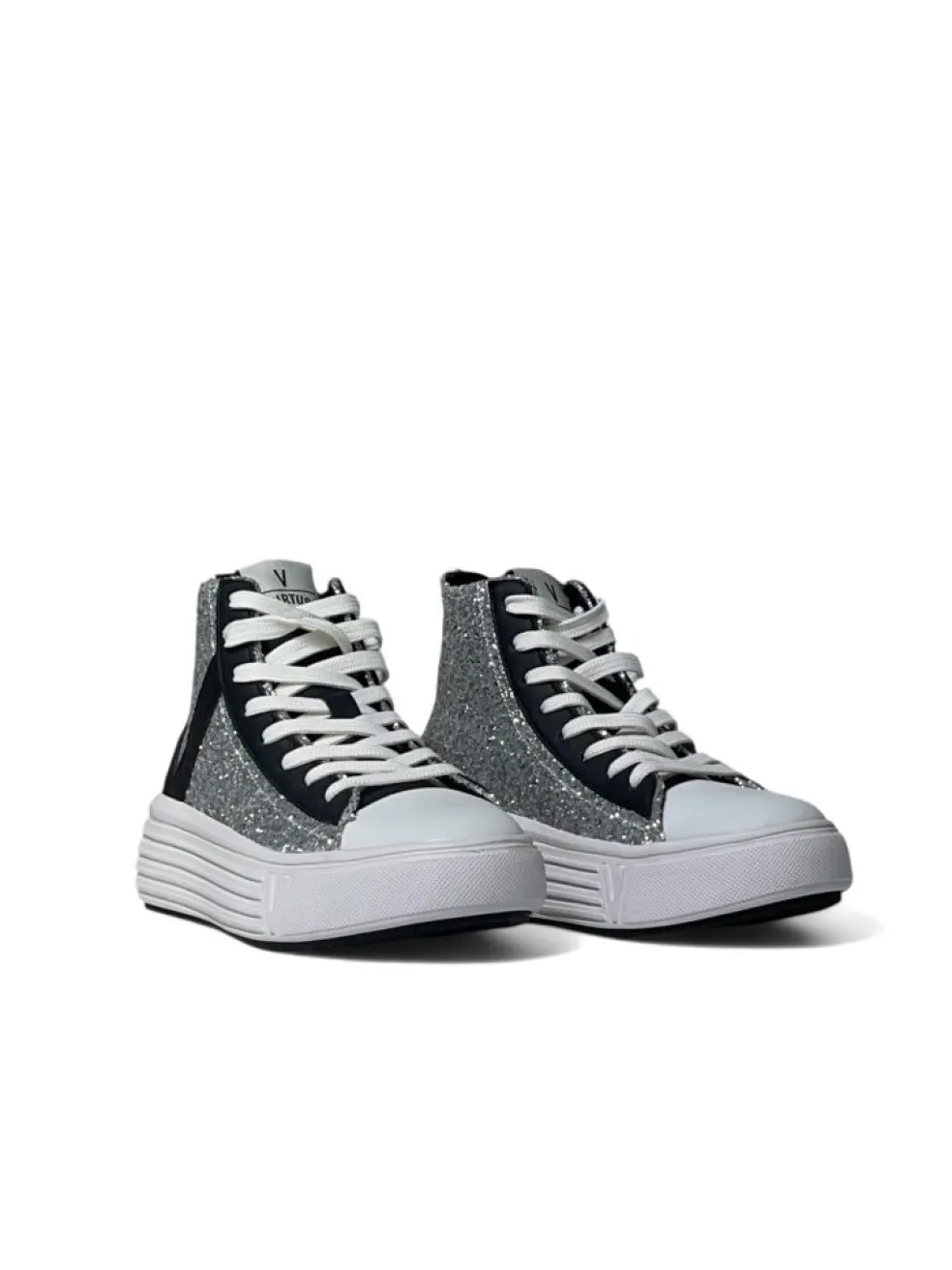 Sneakers donna “Virtus Palestre” VTW200511 Collezione Autunno/Inverno 2024/2025 – Argento nero e Bianco