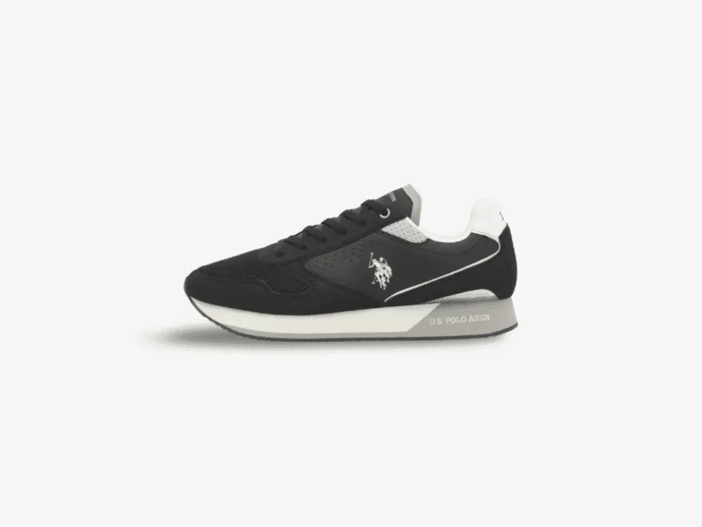 Sneakers Uomo ” U.S. Polo Assn.” Nobil003G Collezione Primavera/Estate 2025 – Nero