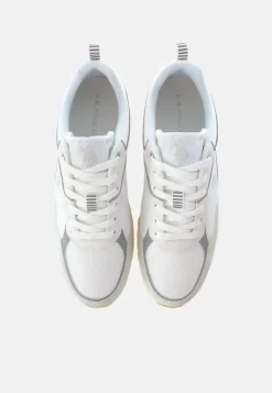 Sneakers Uomo ” U.S. Polo Assn.” Tabry007A Collezione Primavera/Estate 2025 – Bianco e Fango