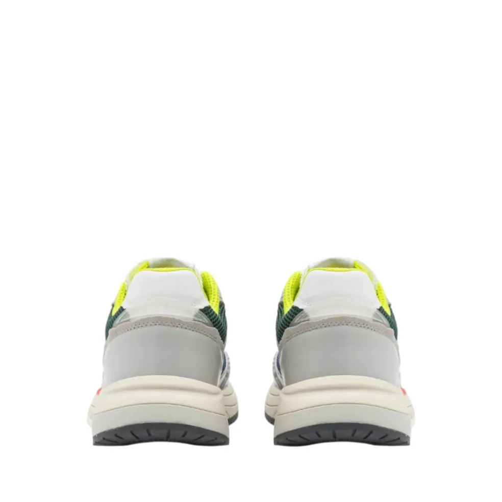 Sneakers Uomo “Blauer” EAGLE02 Collezione Primavera/Estate 2025 – Bianco e Grigio/Multicolor