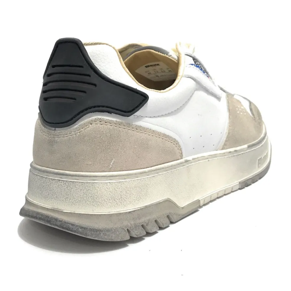 Sneakers Uomo “Blauer” HARPER07 Collezione Primavera/Estate 2025 – Bianco Multi