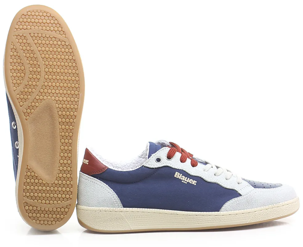 Sneakers Uomo “Blauer” MURRAY01 Collezione Primavera/Estate 2025 – Blu/Verde