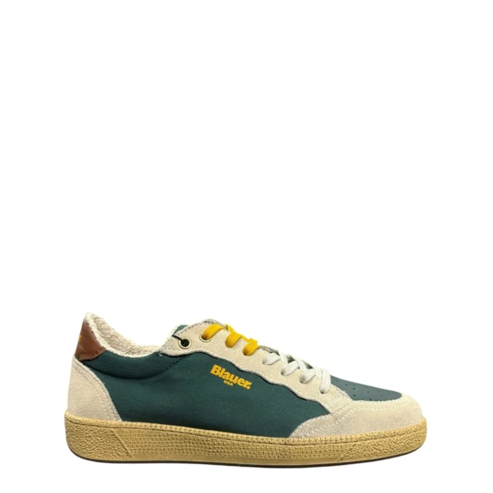 Sneakers Uomo “Blauer” MURRAY01 Collezione Primavera/Estate 2025 – Blu/Verde