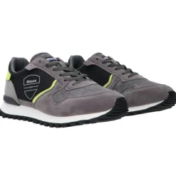 Sneakers Uomo “Blauer”DIXON01 Collezione Primavera/Estate 2025 – Grigio/Blu