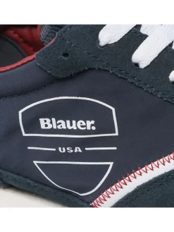 Sneakers Uomo “Blauer”DIXON01 Collezione Primavera/Estate 2025 – Grigio/Blu