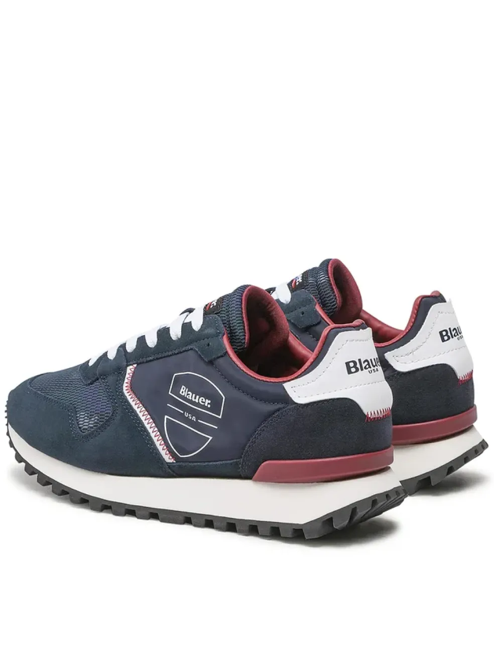 Sneakers Uomo “Blauer”DIXON01 Collezione Primavera/Estate 2025 – Grigio/Blu