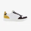 Sneakers uomo “U.S. Polo Assn.” Kosmo001 Collezione Primavera/Estate 2025 – Bianco Marrone Senape