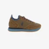 Sneakers Uomo “U.S. Polo Assn.” Spark003 Collezione Primavera/Estate 2025 – Marrone Multi/Grigio Multi