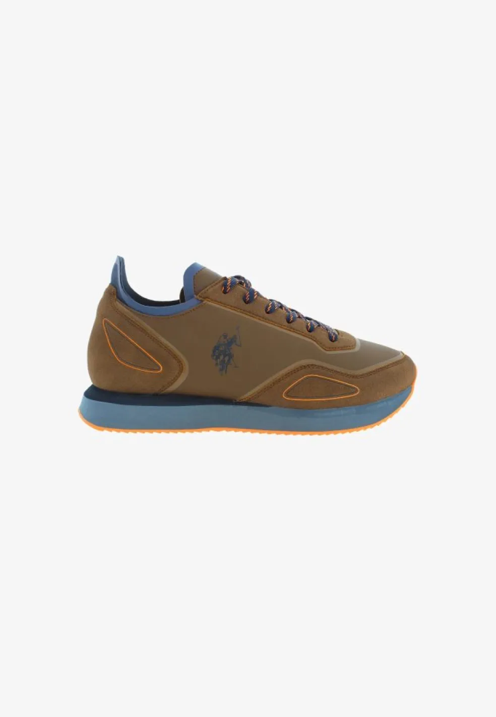 Sneakers Uomo “U.S. Polo Assn.” Spark003 Collezione Primavera/Estate 2025 – Marrone Multi/Grigio Multi