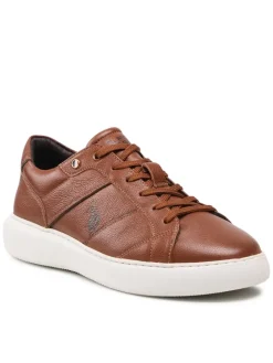 Sneakers uomo “U.S. Polo Assn.” Cryme001 Collezione Primavera/Estate 2025 – Cuoio