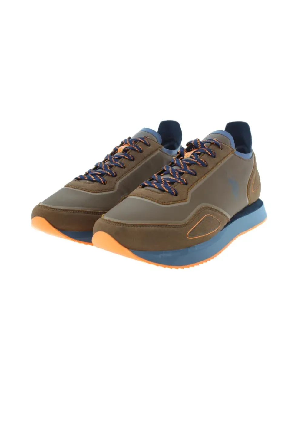 Sneakers Uomo “U.S. Polo Assn.” Spark003 Collezione Primavera/Estate 2025 – Marrone Multi/Grigio Multi