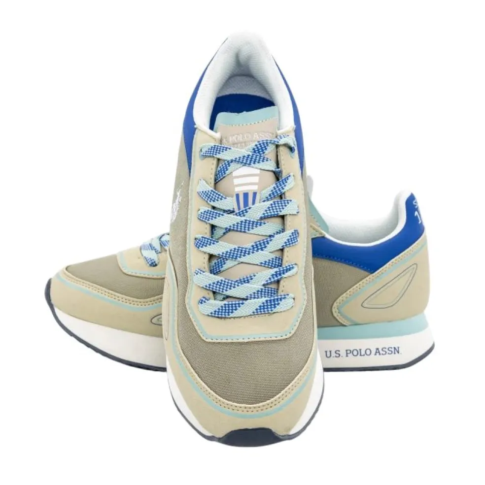 Sneakers Uomo “U.S. Polo Assn.” Nobil012A Collezione Primavera/Estate 2025 – Fango e Azzurro