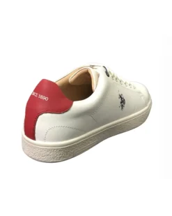 Sneakers Uomo “U.S. Polo Assn.” Hummer001 Collezione Primavera/Estate 2025 – Bianco e Rosso