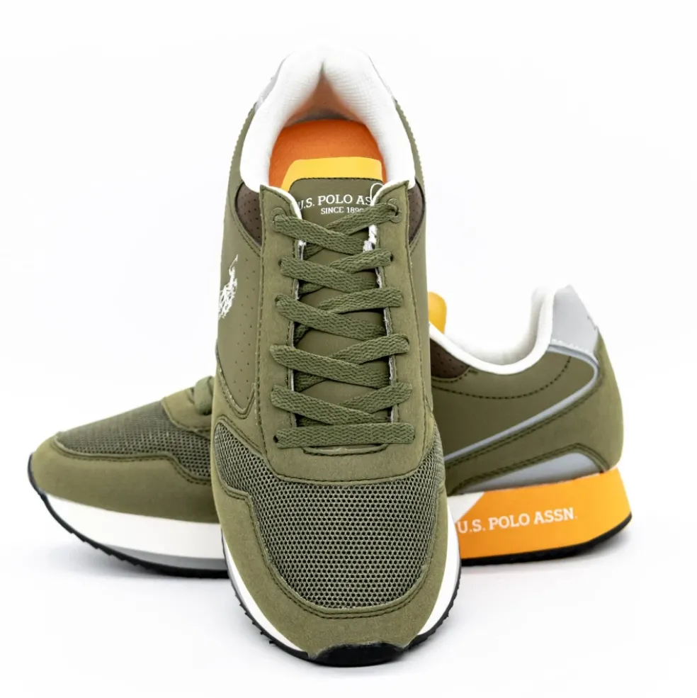 Sneakers Uomo “U.s. Polo Assn.” Nobil003G Collezione Primavera/Estate 2025 – Verde Militare