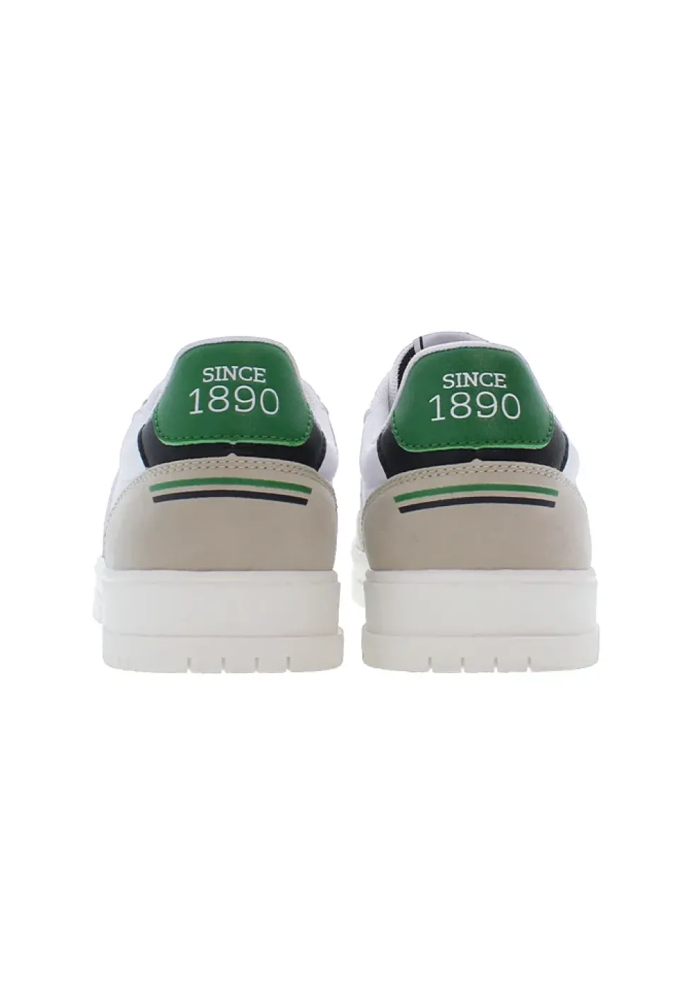 Sneakers uomo “U.S. Polo Assn.” Kosmo001B Collezione Primavera/Estate 2025 – Bianco e Nero/Bianco e Verde/Bianco e Rosso