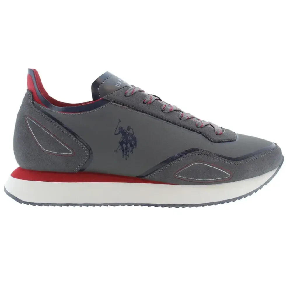 Sneakers Uomo “U.S. Polo Assn.” Spark003 Collezione Primavera/Estate 2025 – Marrone Multi/Grigio Multi