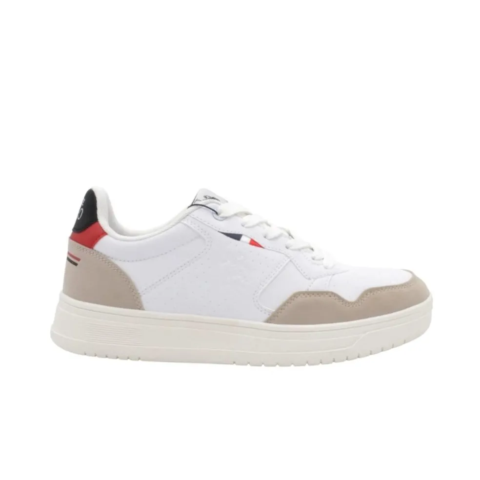 Sneakers uomo “U.S. Polo Assn.” Kosmo001B Collezione Primavera/Estate 2025 – Bianco e Nero/Bianco e Verde/Bianco e Rosso