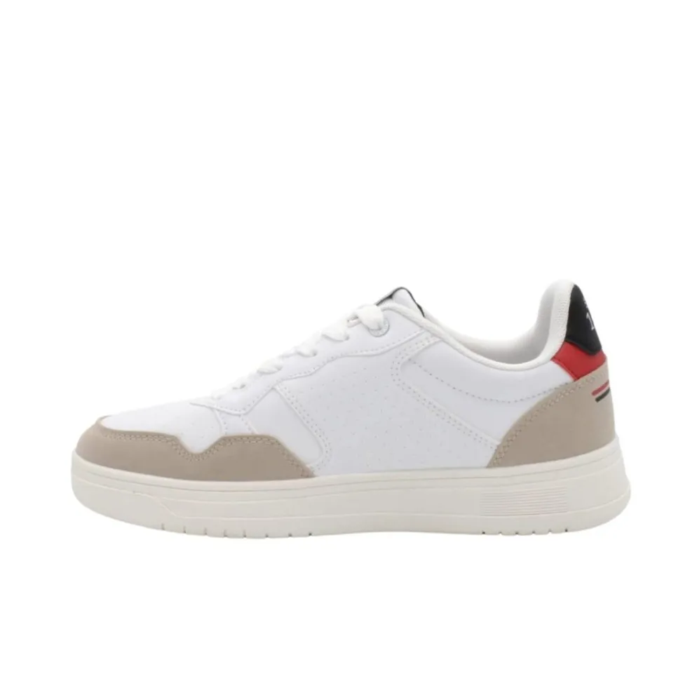 Sneakers uomo “U.S. Polo Assn.” Kosmo001B Collezione Primavera/Estate 2025 – Bianco e Nero/Bianco e Verde/Bianco e Rosso