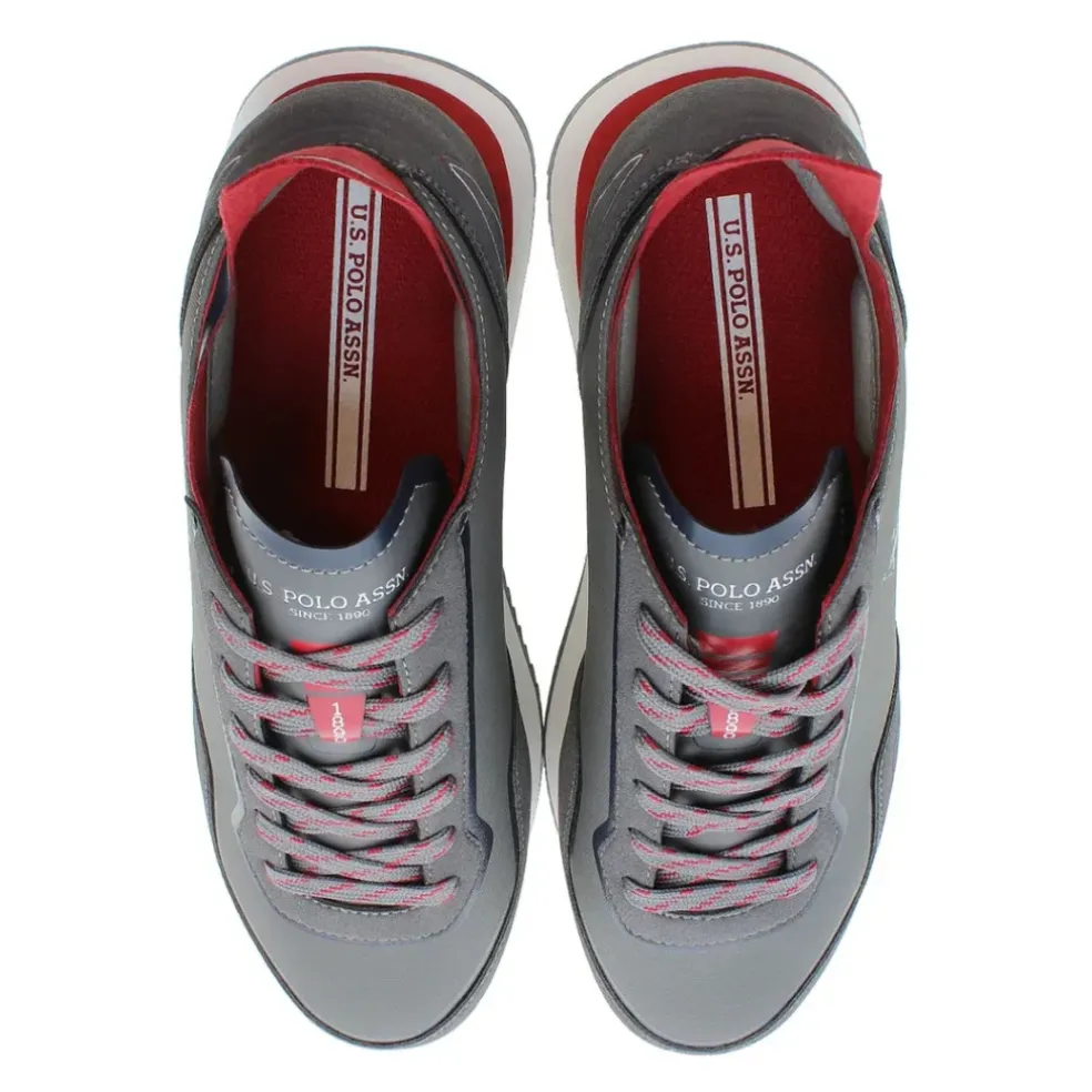 Sneakers Uomo “U.S. Polo Assn.” Spark003 Collezione Primavera/Estate 2025 – Marrone Multi/Grigio Multi