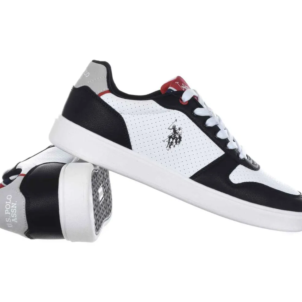 Sneakers “U.S. Polo Assn” Rokko003b Collezione Primavera/Estate 2025 – Bianco e Nero