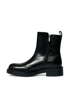 Stivaletti donna “Exton” AE84 vitello Collezione Autunno/Inverno 2024/2025 – Marrone/Nero