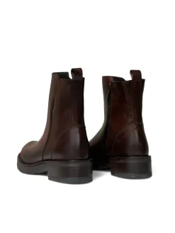 Stivaletti donna “Exton” AE84 vitello Collezione Autunno/Inverno 2024/2025 – Marrone/Nero