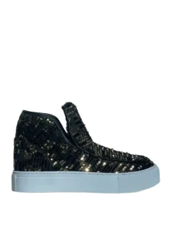 Stivaletti donna “Gaelle Paris” GBCDM2891/92 Collezione Autunno/Inverno 2024/2025 – Nero/Multicolor/Nero e oro