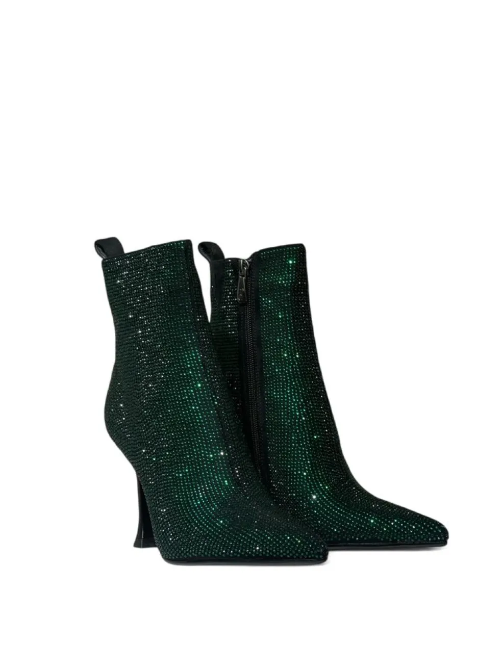 Stivaletti donna “Manufacture Dessai” AA51 Collezione Autunno/Inverno 2024/2025 Con strass – Bronzo/Verde/Blu