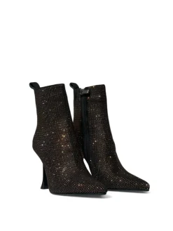 Stivaletti donna “Manufacture Dessai” AA51 Collezione Autunno/Inverno 2024/2025 Con strass – Bronzo/Verde/Blu