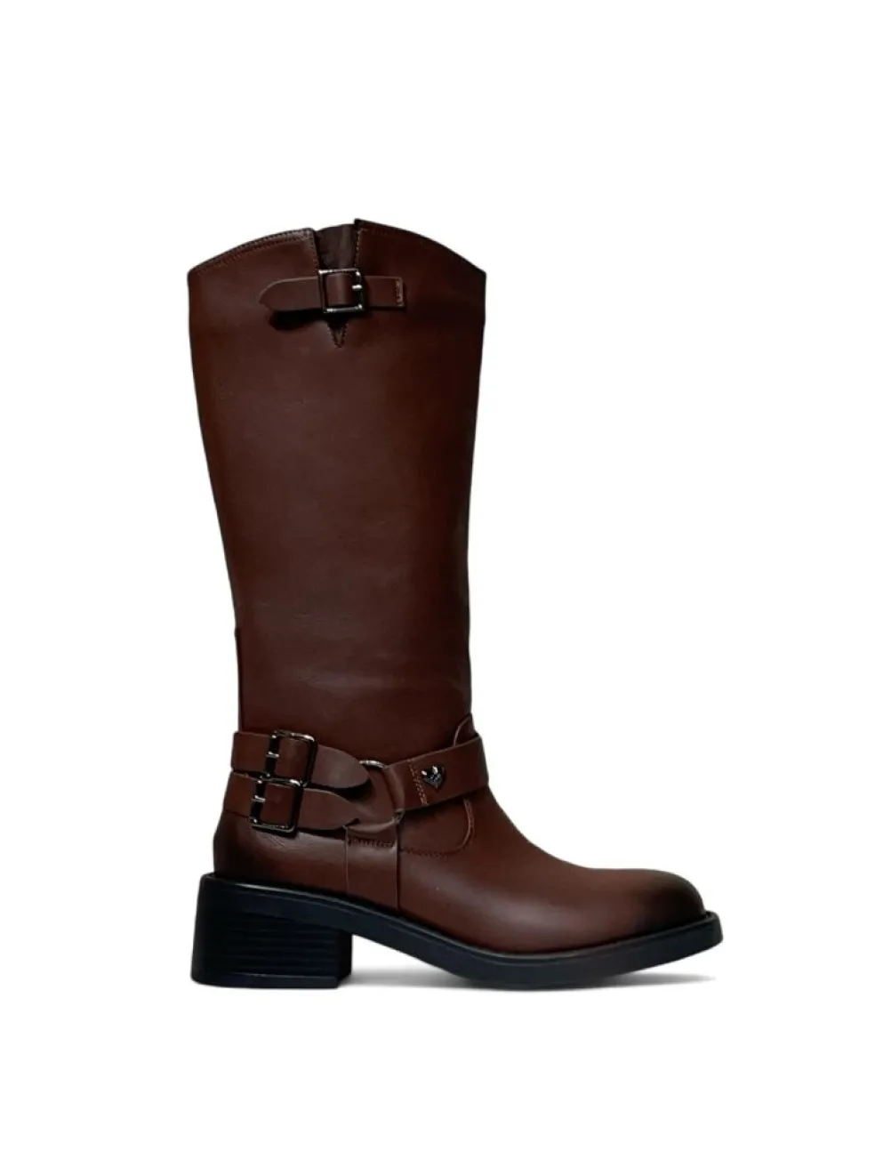 Stivali Bikers donna “Braccialini” N153 Collezione Autunno/Inverno 2024/2025 vintage – Marrone