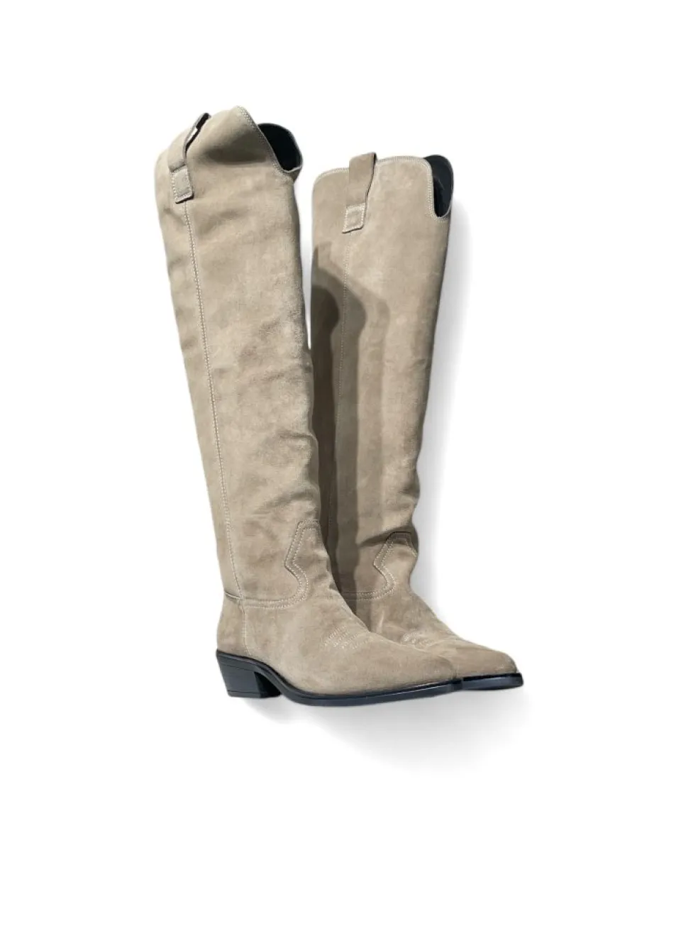 Stivali Camperos donna “Carmens” Kelly High 52263 Collezione Autunno/Inverno 2024/2025 nabuk – Sabbia/Caramello