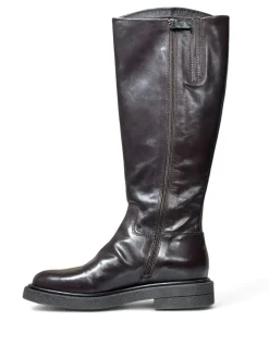 Stivali donna “Carmens” Brook Boot Collezione Autunno/Inverno 2024/2025 in nabuk – Fango/ Fondente