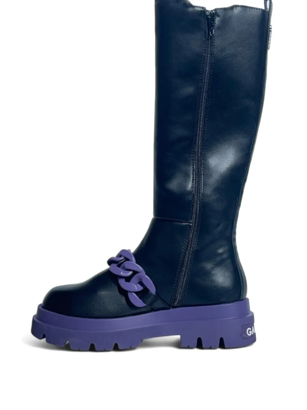 Stivali donna “Gaelle Paris” GBCDP2817/18 Collezione Autunno/Inverno 2024/2025 – Nero e viola/Nero e verde