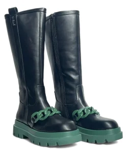 Stivali donna “Gaelle Paris” GBCDP2817/18 Collezione Autunno/Inverno 2024/2025 – Nero e viola/Nero e verde