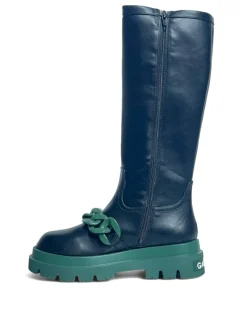 Stivali donna “Gaelle Paris” GBCDP2817/18 Collezione Autunno/Inverno 2024/2025 – Nero e viola/Nero e verde